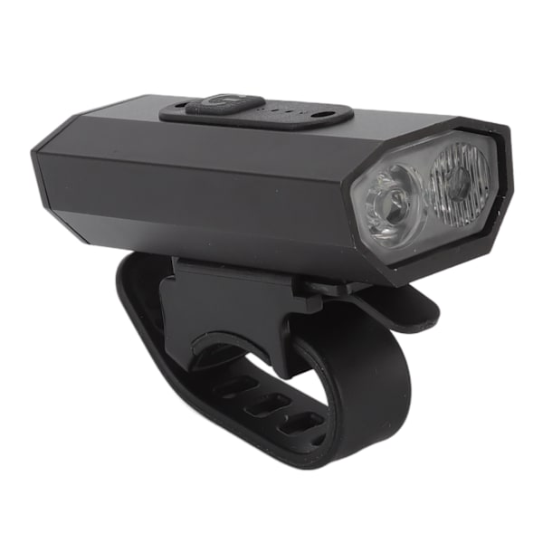 Kaksipäinen pyörävalo 6 kirkkausasteella - USB-ladattava alumiiniseos LED-etulamppu ulkoilmakäyttöön