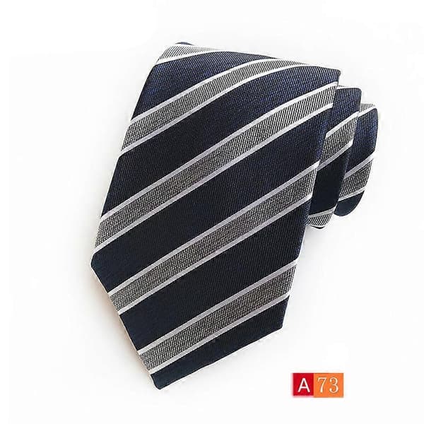 Herrslipsar Business Executive Slipsar Polyester Silke Jacquard Stora Randiga Slipsar För Män