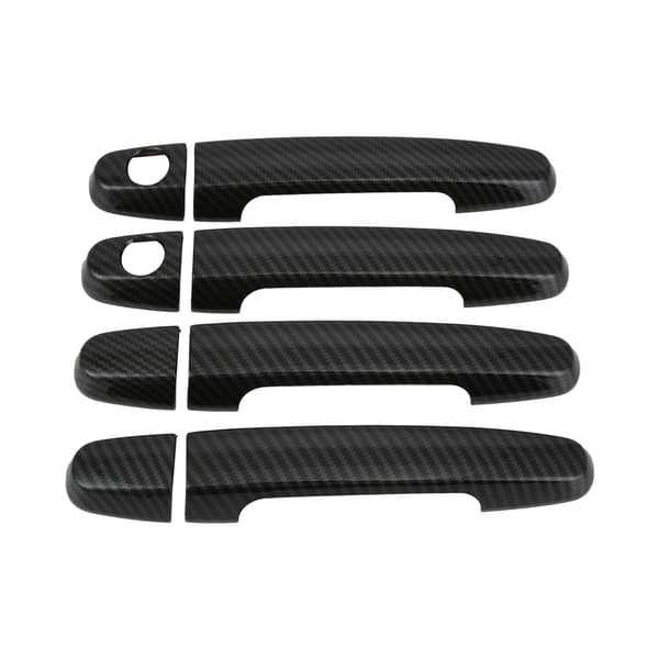Kolfiber Dörrhandtagsskydd Trim Passar Corolla Vios Yaris RAV4