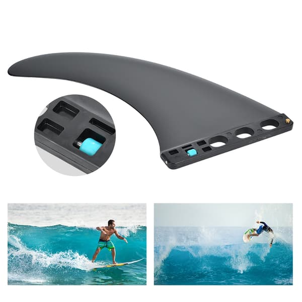 9 tommer hale ror split surfboard finner tilbehør sort