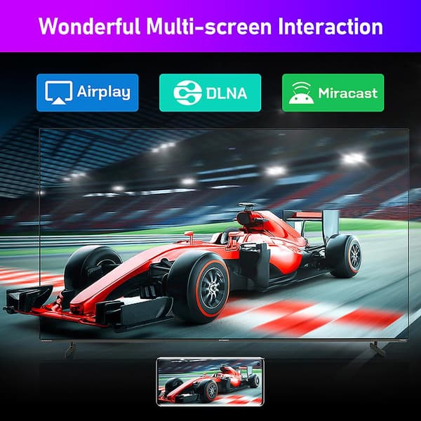4K Rask Hastighet TV-dekoder Multifunksjonell Mediaspiller for Hjemmesoverom 2g16g AU Plug