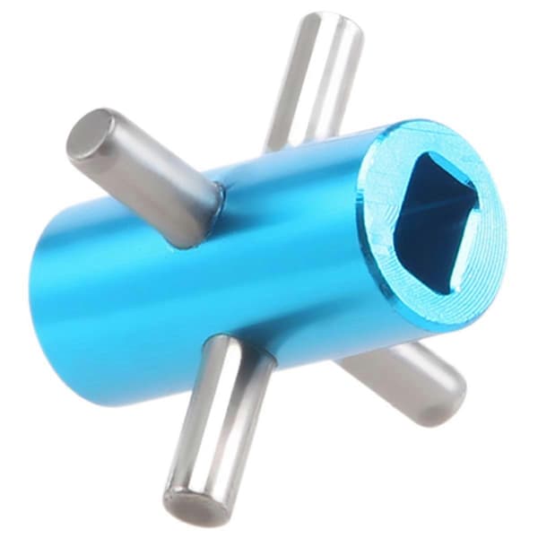 Fast differens fast aksel for TT-02 TT02 1/10 RC bil oppgraderingsdeler tilbehør,1 Blue