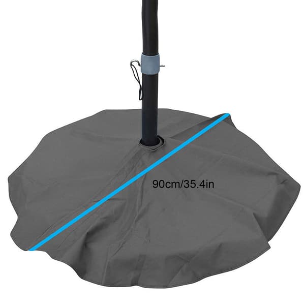 (Grå, diameter 90cm) Dammskydd för utomhus paraplybasfäste