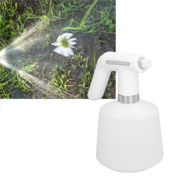 Elektrisk Sprøyteflaske 2000mah USB Lading ABS og HDPE Roterende Sprinkler Automatisk Vannkanne for Hage 1.5L