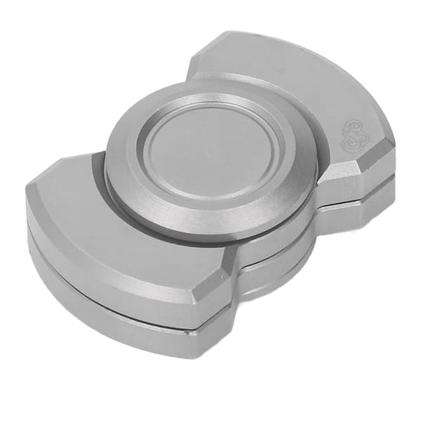 Fidget Slider Leketøy Bærbart Lett Ergonomisk Multifunksjonelt Robust Stresslindrende Slider for Voksne ADHD ADD Sølv