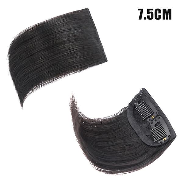 Clip-in hårdel for kvinner Usynlig Fluffy Mini Hårstykke Hårforlengelse Dark Brown 7.5