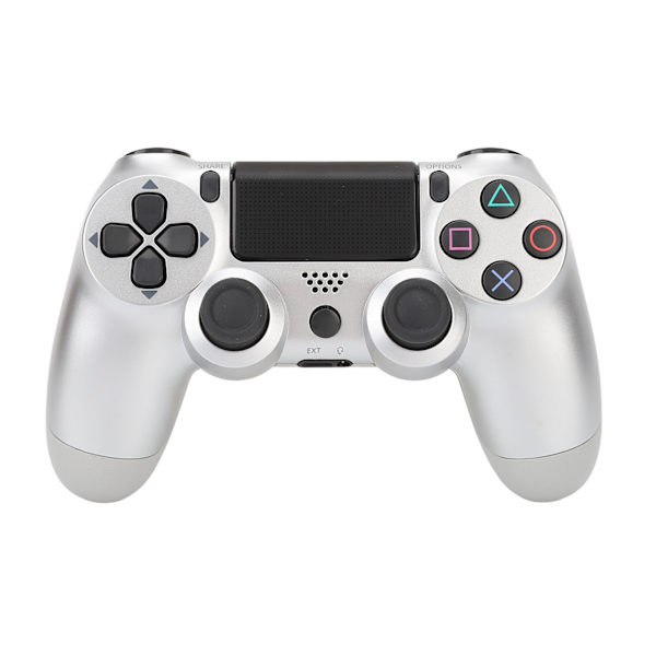 Fjernbetjening Joystick Gamepad Følsomme Knapper Ægte Vibration Forhindrer Glidning Trådløs Spilkonsol til Computer Telefoner Sølv Hvid