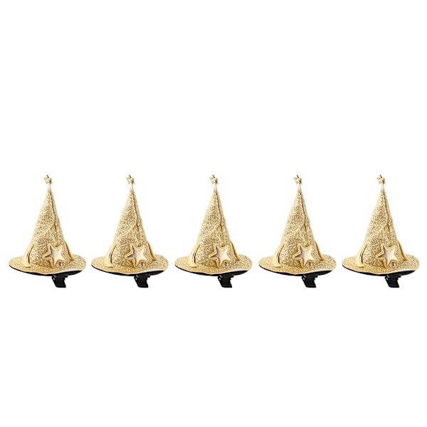 5 Mini Noitapittihattua Hiuspinnit - Ihastuttavat Hiusleikkeet Cosplaylle, Puvustukselle ja Halloween-juhlan Koristeluun