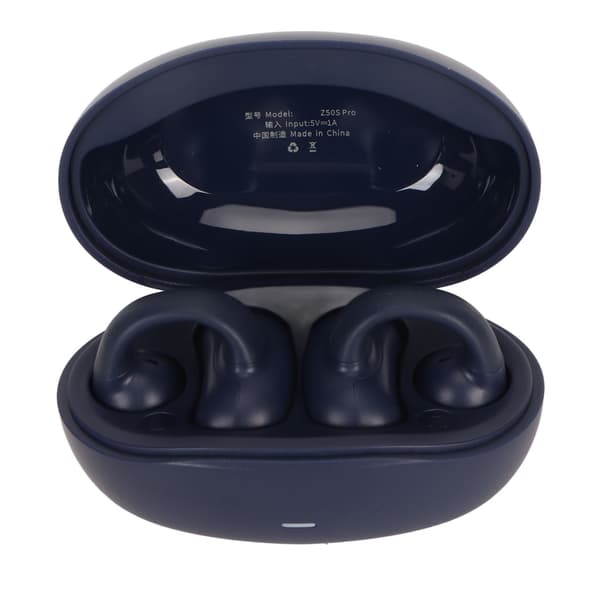 Bluetooth Clip On Ørepropper IPX5 Vanntett Trådløse Åpne Øretelefoner med Ladeetui for iPhone Android Blå