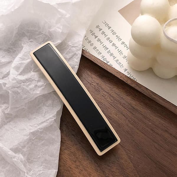 Hårklämmor i modedesign, multifunktionell hårnål för utomhusresor Black Oval