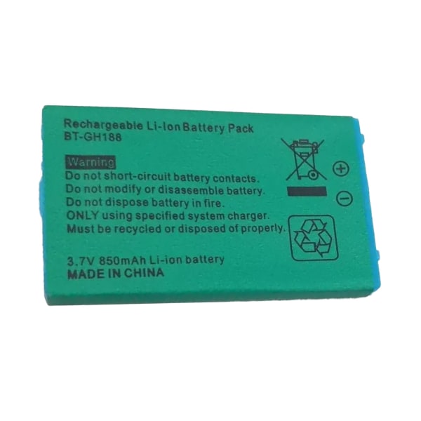 Batteripakkerstatning for GBA 850mAh Litium-ionbatteri med skrutrekker for GBA SP spillkonsoller 3.7V