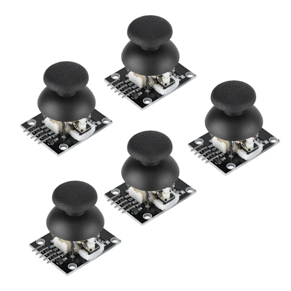 5 st Dual-axlig Joystick-modul för PS2-spelkontroll Spelkontrollspaksensor för Arduino