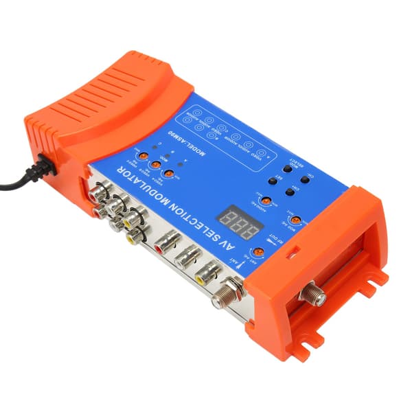 AV-valgmodulator PAL NTSC VHF UHF RF-modulator for hjemme-TV 100-240V US-plugg