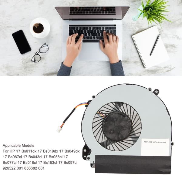 HP 17 Bs011dx Bs019dx Bs049dx Bs067cl Bs043cl Bs058cl Bs077cl Bs018cl Laptop CPU Køleventilator