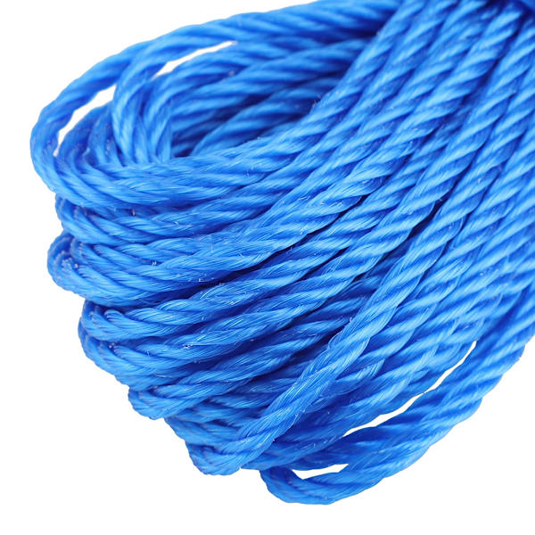 20m Nylon Reb/Line/Snøre Tøjline Have Camping Udendørs (Blå)