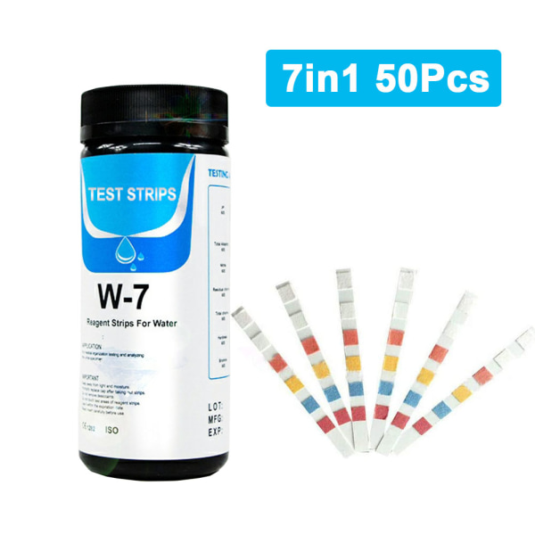 7in1 vedenlaadun testipaperi juomaveden testiliuskat Veden kovuuden testiliuskat