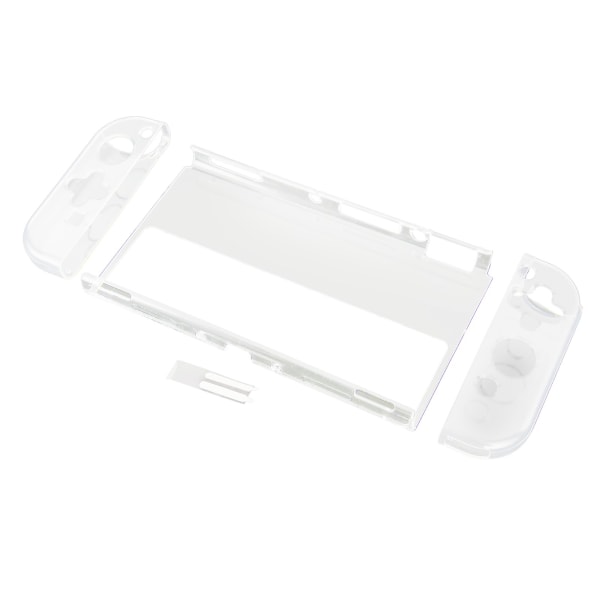 DOBE Läpinäkyvä Kristallikuori 3 in 1 Selkeä Suojaava Kuori Switch OLED -laitteelle ja vasemmalle ja oikealle ohjaimelle