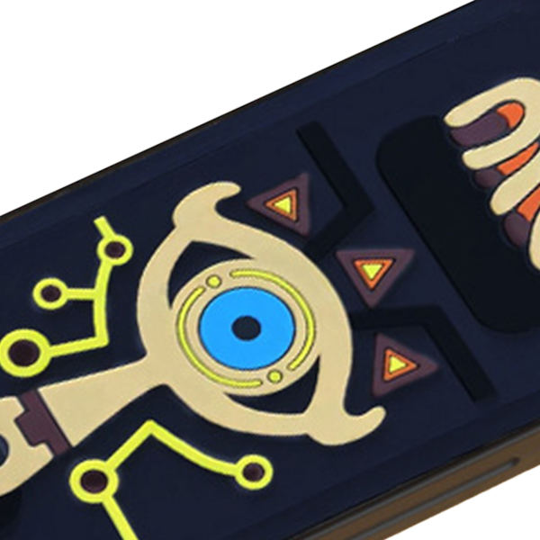 Spelkortfodral 24 Fack 3D-prägling Magnetiskt Bärbart Extra Stort Spelkortfodral Organiserare för Switch The Eye of Zelda