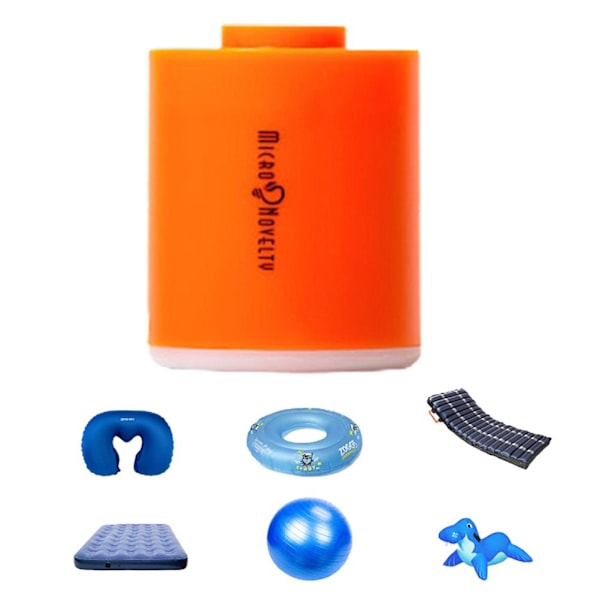 Bärbar Luftpump USB Laddningsbar Mini Luftpump Vattentät Pump för Luftmadrass Simringar Luftkompressor Vakuumpump
