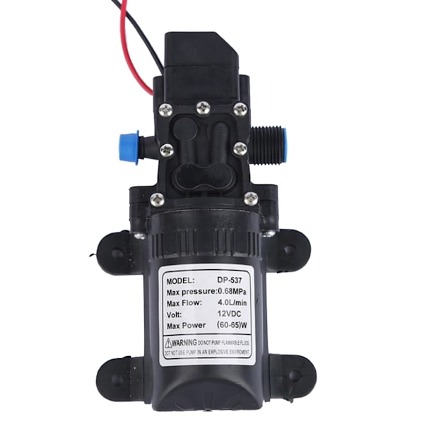 Smartpumpe (12V) Mikromembranpumpe Rentvannspumpe Elektrisk Høytrykksvannpumpe