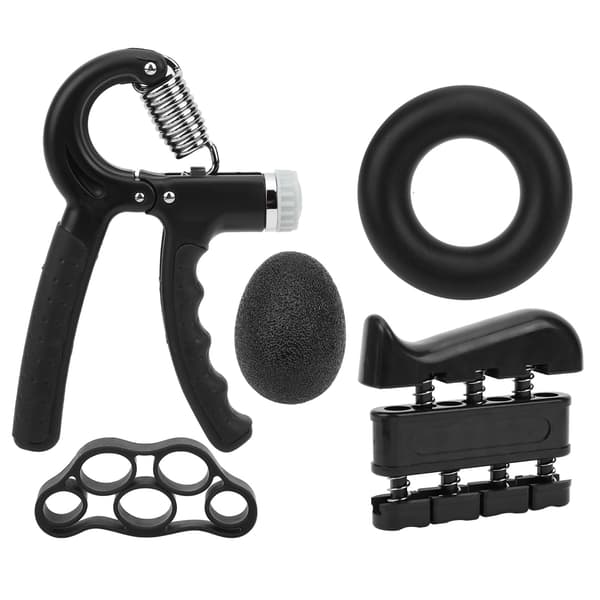 5 st/set Handgreppsförstärkningsset Fingerövningsbår Träningsringbollutrustning