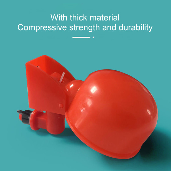 [Röd export typ 26g/10*6*6cm] Automatisk kycklingdricksautomat kycklingdrickskopp fjäderfä automatisk drickskål
