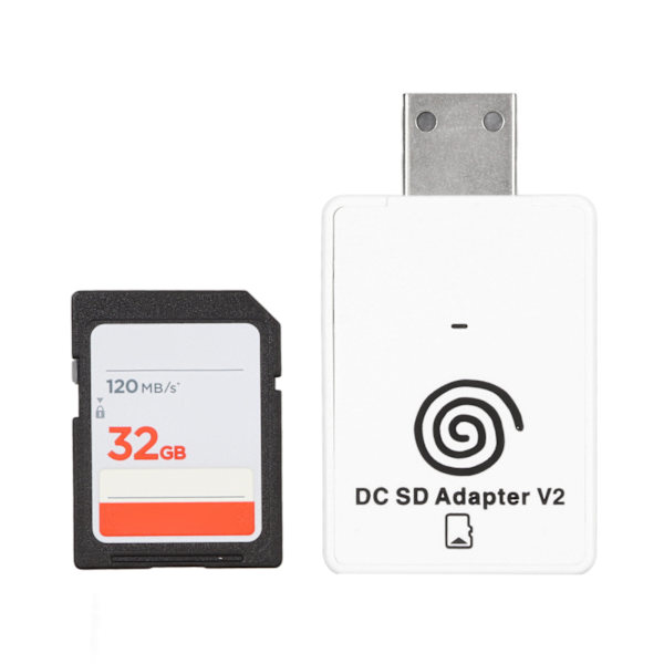 For DC-kortleser Lagringskortleseradapter med CD for Sega Dreamcast Dreamshell V4.0 Spillmaskintilbehør