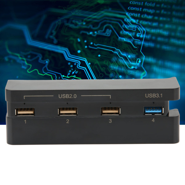 USB keskitin High Speed ​​4-porttinen USB 3.1 2.0 USB laajennuslaturi PS4 Slim -pelikonsoliin