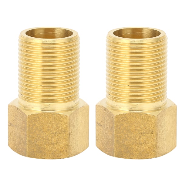 2 stk G3/4 Hage Slange Adapter Messing Joint Connector Rørtilbehør for Hagevanning 50mm