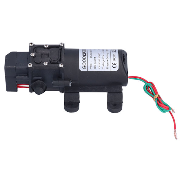 3308 Membranpumpe Selvsugende Sprøytepumpe for Hagevanning Bilvask 12V 70W