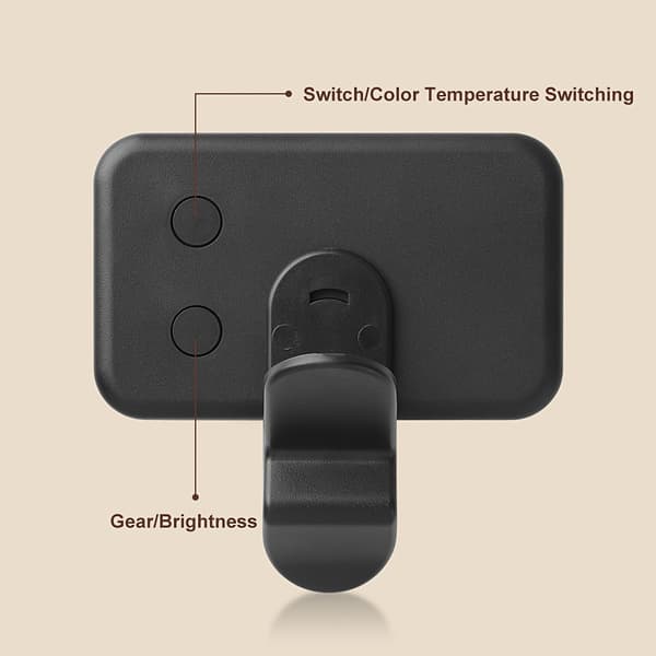 [02]Mini Clip Lampe Tre Lysstyrker Type C Opladning 1pc