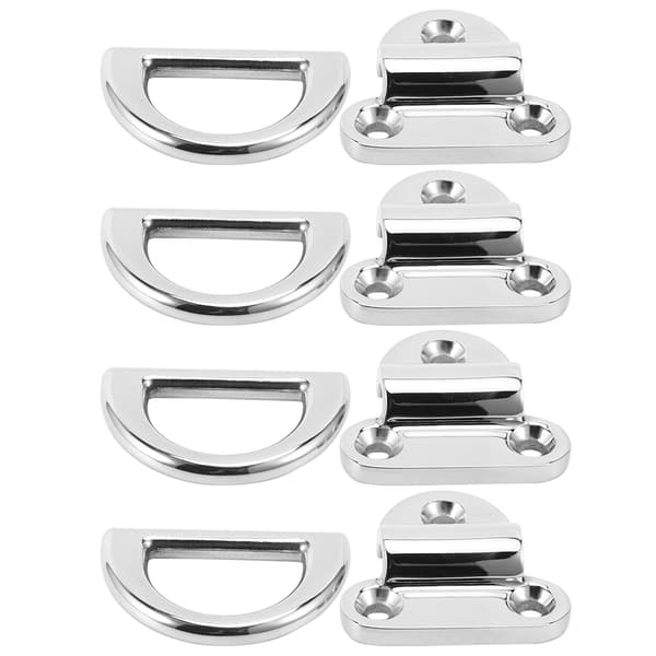 4 stk. ZWS3217-8 8 mm 316 rustfrit stål D-ring spænde yacht tilbehør
