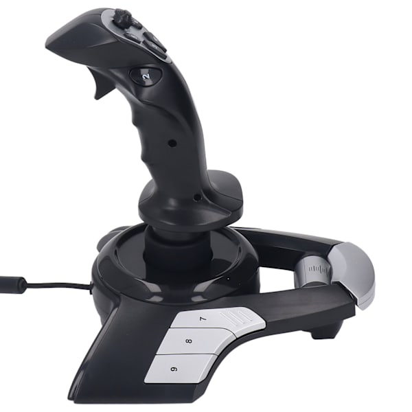 Flygjoystick-styrenhet 3D USB-trådbunden flygsimulatorpinne Joystick-styrenhet med vibrationsfunktion