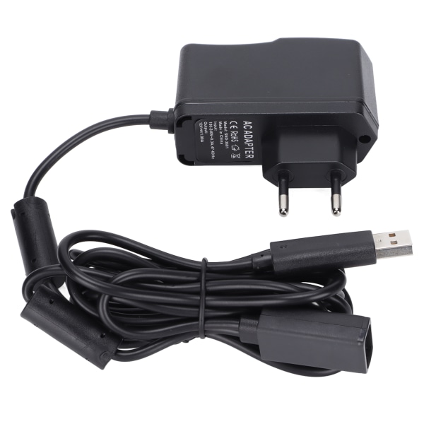 USB til AC-adapter Høy følsomhet AC-adapter Konverter strømledning for Xbox 360 Kinect Sensor EU-plugg 100‑240V