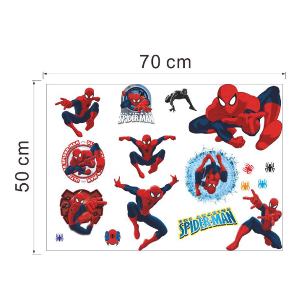 Wall Stickers Spider - Man Wall Stickers Mural Stickers for Soverom Stue Vegg TV