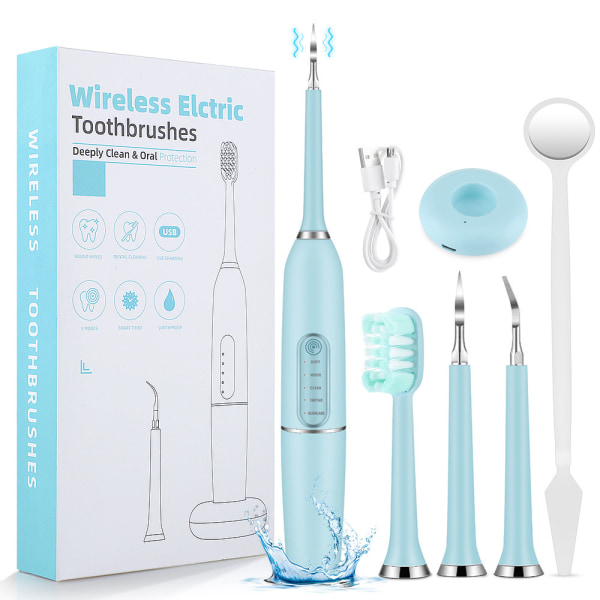 5-nopeuksinen kosketuskivenpoistolaite kotitalouksien sähköinen hampaiden puhdistusaine hampaiden puhdistus huuhtelu hampaiden laite kauneus hammaslääketieteen instrumentti