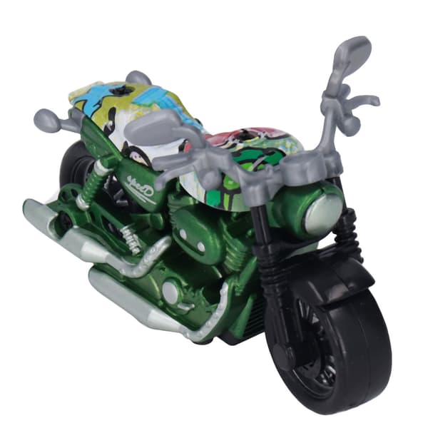 Grøn Legering Mini Motorcykel Model Træk Tilbage Legetøj Høj Simulation Koordination Træning til Børn