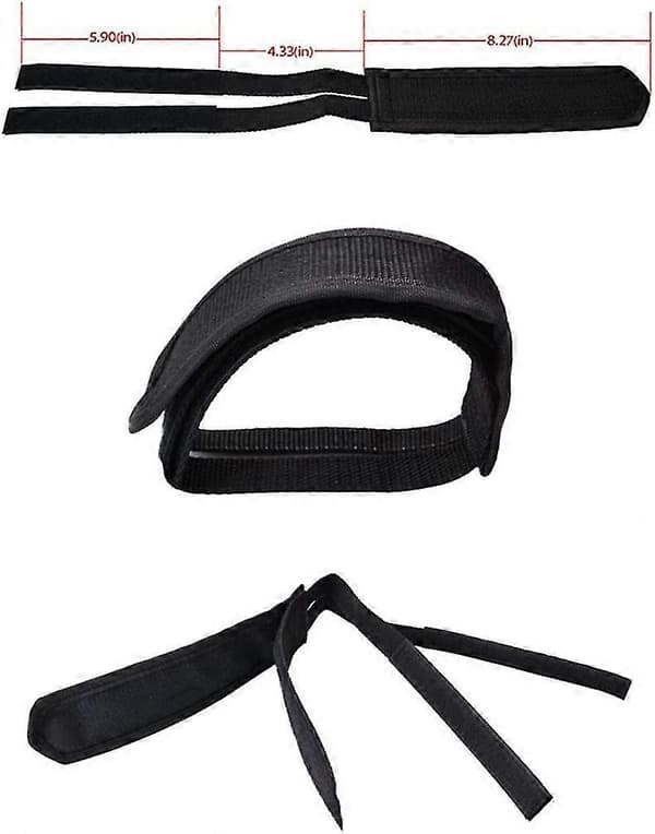 1 par cykelpedalstropper Pedal tåclipsstropper tape til fixed gear cykel black