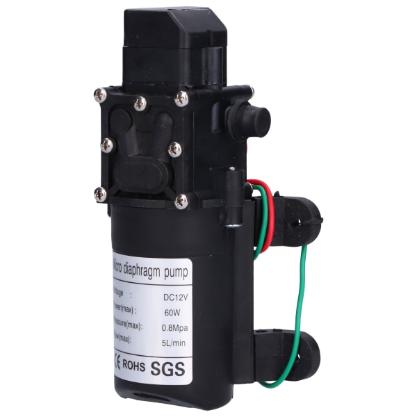 12V Vedenpainekalvo Pumppu 60W Itse Imuva Tehostin Suihkupumppu Puutarhan Kasteluun Uima-altaisiin
