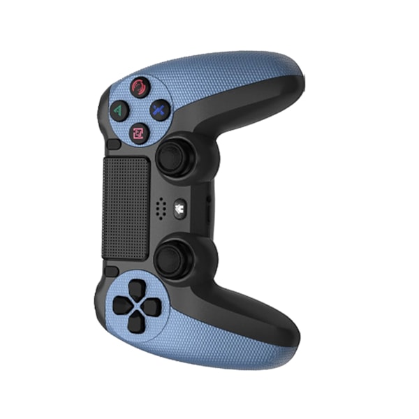 Trådløs Spilkontroller Dobbelt Vibration Præcis Kontrol Bluetooth Gamepad med Lysbjælke til PS4 Camouflage Blå