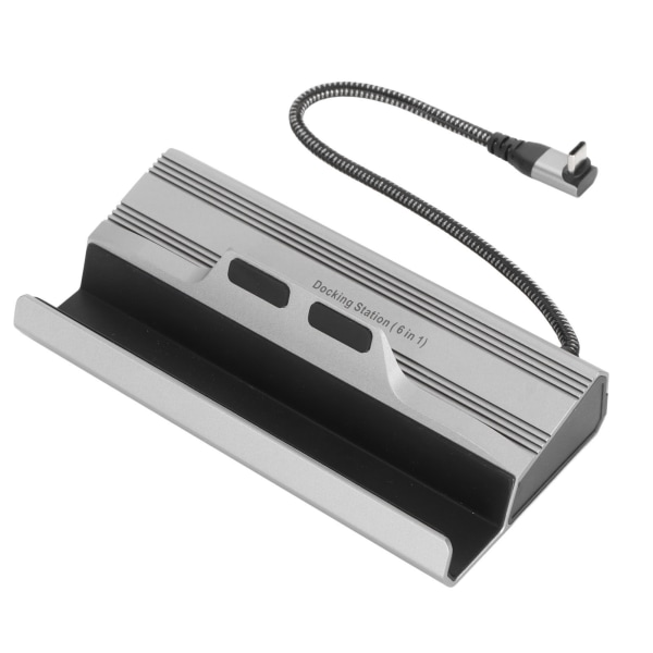 Typ CM Dockningsstation 6 i 1 PD power USB 3.0 RJ45 HD Multimedia Interface 2.0 Dock för Steam Deck V258- W