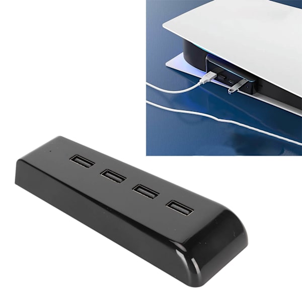USB-keskitin ammattilaisille, Plug and Play, 4 porttia, USB-nopeus, laajennuskeskitin, laturi PlayStation 5 -lisävarusteille