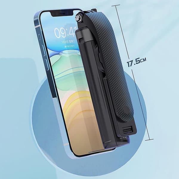 Trådløs uttrekkbar firebent selfiestang, solid bærbar telefon-selfiestangstativ for kamera og telefoner P07 V2 Second