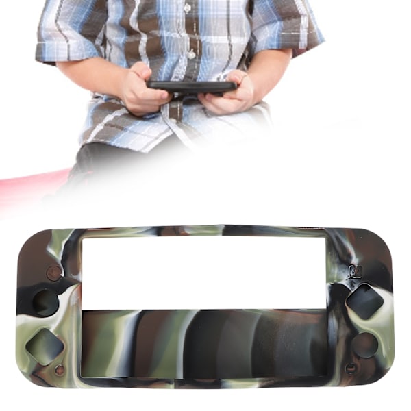 Skyddande Silikonfodral Skyddande Sleeve Passar för Switch för OLED-Värd Stöd för Utbyggnadsfäste Kamouflage