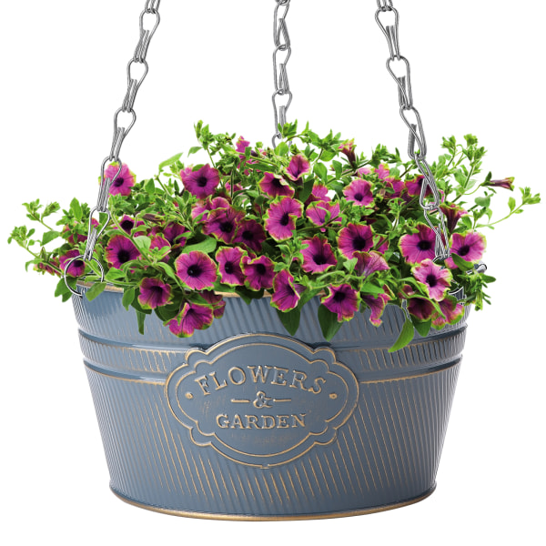 Jern Spand Blomster Implement Med Jernkæde
