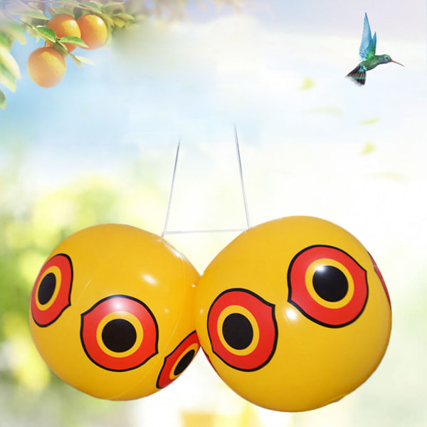 Fuglefjernere Terror Eyes Oppustelig Fugleskræmme Ballon Fuglefjernende Øjne Ballon