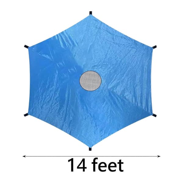 【bt02】Trampolinovertræk Trampolin Solbeskyttelse Rivefast Trampolin 14ft