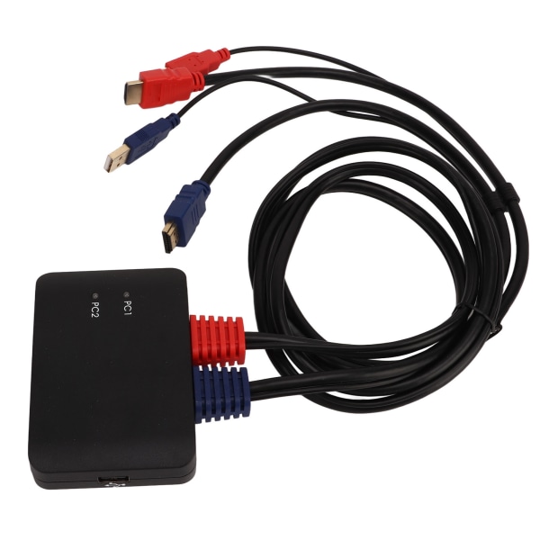 HD Multimedia Interface Switcher 2 indgange 1 udgang KVM Splitter Adapter til Mus Tastatur Bærbar Computer Printer Projektor