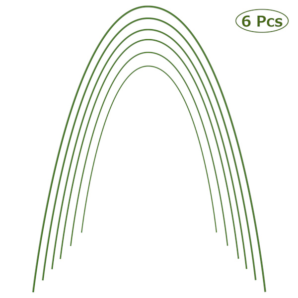 Diameter 3,2 mm, længde 1,2 m, drivhusbøjle, rustfri væksttunnel klatrestruktur, bøjelig (pakket i karton, bøjet og pakket) 45,7 * 20 * 1,5 cm