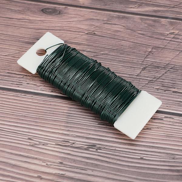 DIY håndværk jern wire fastgjort blomster wire - grøn wire bundt 22 35 meter